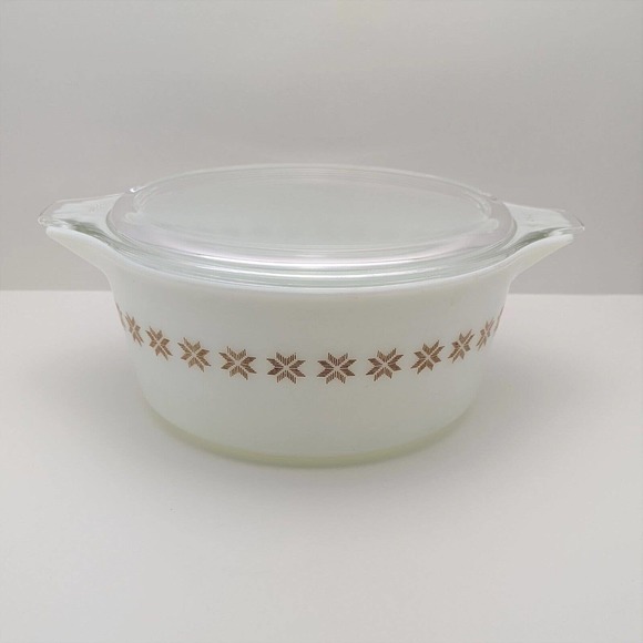 Vintage Pyrex Town And Country 475-B 2.5 Qt Casserole Baker With 475-C14 Lid - Picture 1 of 12